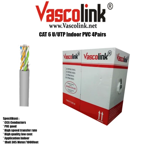 FTP/UTP Vascolink UTP CAT 6 23AWG 1 ~item/2022/1/21/vascolink_utp_cat_6_